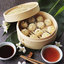  1 Panier Vapeur en Bambou avec Couvercle