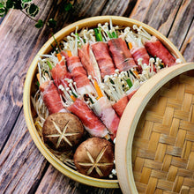  1 Panier Vapeur en Bambou avec Couvercle