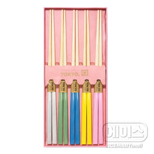 Coffret Cadeau de 5 Paires de Baguettes Japonaises en Bambou [Tokyo Design Studio]