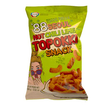 88서울 떡볶이스낵 핫칠리라임맛 88 Seoul Topokki Snack, Hot and Chili Lime Flavor 100G [Surasang] DDM 03.06.2026