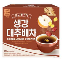 깊고 진한맛 생강차 대추배차 Thé au Gingembre et au Jujube et au Poire 225G (15G*15P) [Nokchawon]
