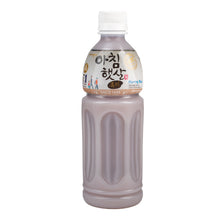 Bouteille de boisson coréenne au riz noir « Achiim Haetsal », présentée sur fond blanc.