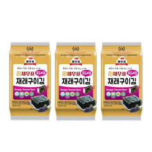 새우표 포도씨유 도시락김 3개입 Algues Grillées à L’huile de Pépins de Raisin (4G*3P) 12G [Wandomulsan]