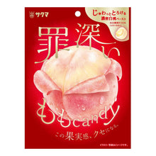 쯔미부카이 복숭아 사탕 Bonbon Fourré à la Pêche Blanche 54G [Sakuma]