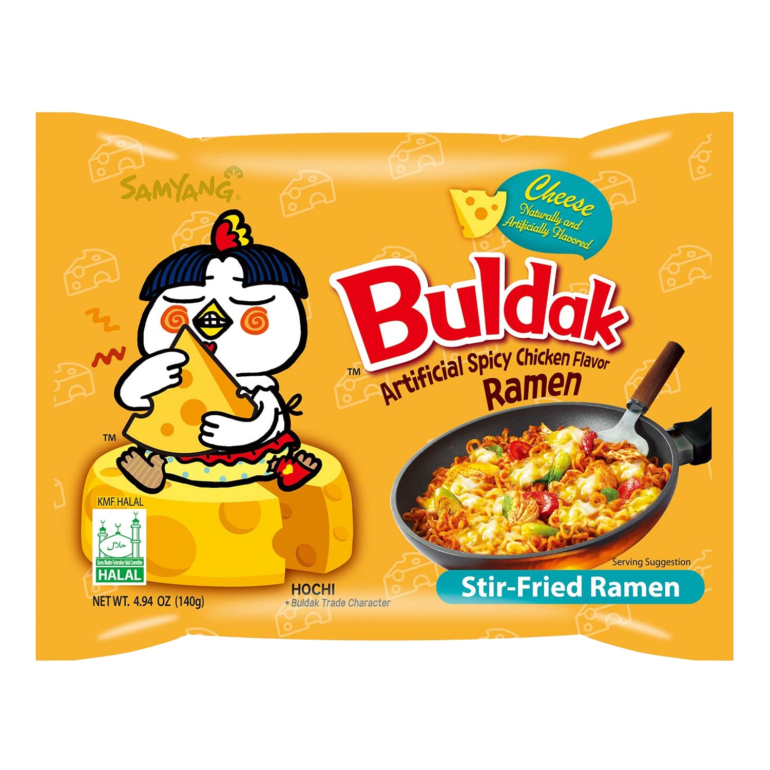 Cheese Buldak Bokkeum Myeon Ramyun Exportation 140G [Samyang ...