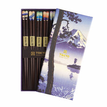 일본 젓가락 선물 세트 5개입 후지 Coffret Cadeau de 5 Paires de Baguettes Fuji [Tokyo Design Studio]