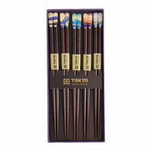 일본 젓가락 선물 세트 5개입 후지 Coffret Cadeau de 5 Paires de Baguettes Fuji [Tokyo Design Studio]