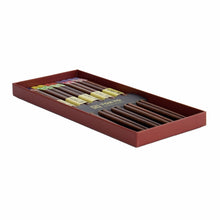 일본 젓가락 선물 세트 5개입 레드 블랙 Coffret Cadeau de 5 Paires de Baguettes Red Black [Tokyo Design Studio]
