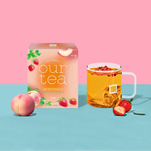 딸기 피치 루이보스 티 Thé Rooibos à la Fraise et Pêche 149.6G (18.7G*8T) [Jardin]