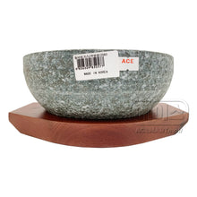 돌비빔기와 나무받침 세트 Ensemble Bol en Pierre et Soucoupe en Bois [Hyeseongdogi]