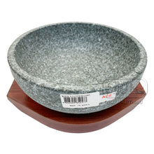 돌비빔기와 나무받침 세트 Ensemble Bol en Pierre et Soucoupe en Bois [Hyeseongdogi]