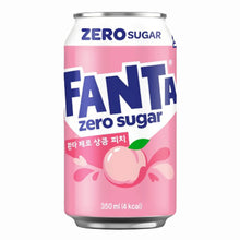 환타 제로 상큼 피치 Fanta Zéro Sucre Saveur Pêche 350ML [Coca-Cola] DDM 09.05.2026