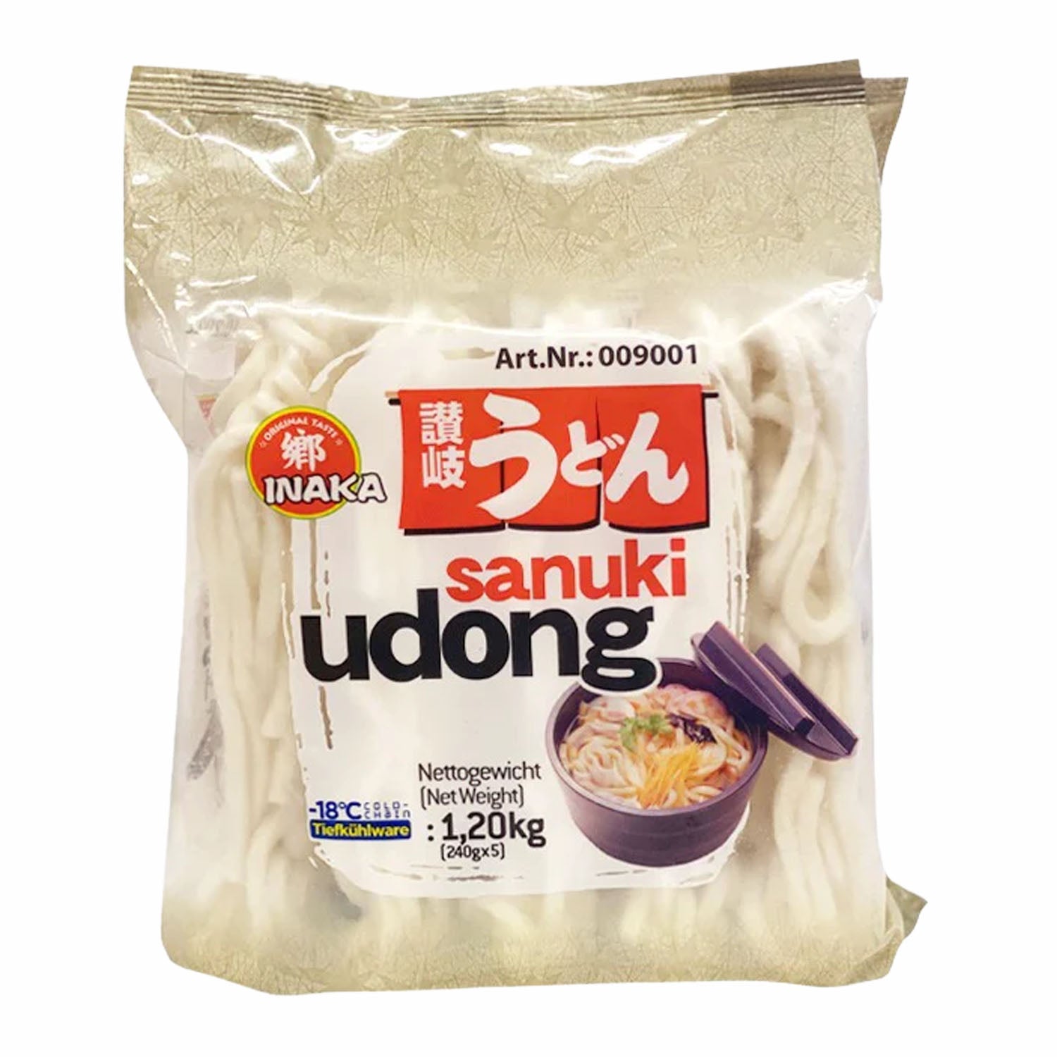 Frozen / Sanuki Udon Surgelée 240G*5P [Inaka]– ACEMARTmall PARIS