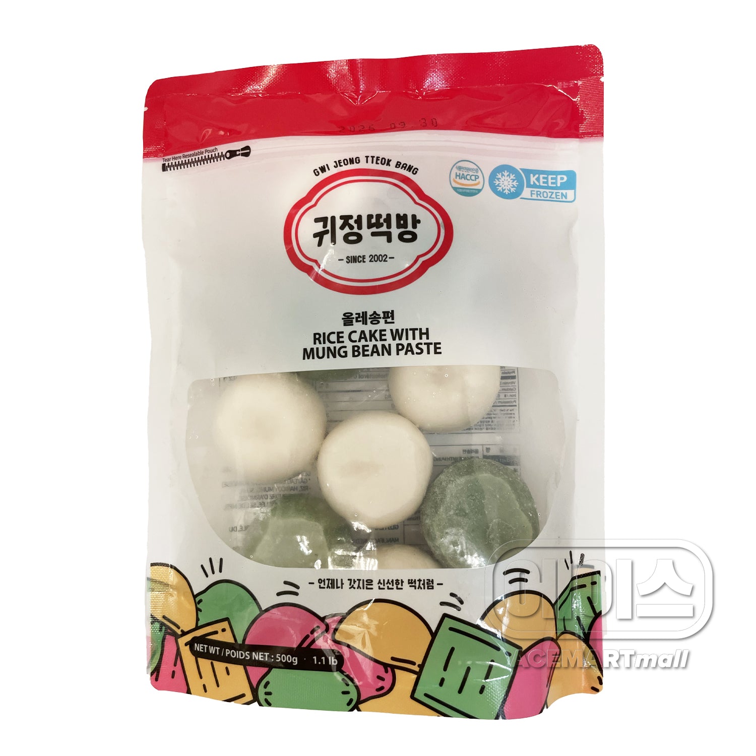 Frozen / Gâteau de riz Songpyeon 500G [Gwijeong]– ACEMARTmall PARIS