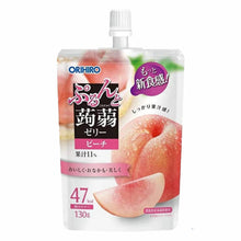 곤약젤리 복숭아맛 파우치형 Gelée de Konjac Pêche Format Gourde 130G [Orihiro] DDM 30.04.2026