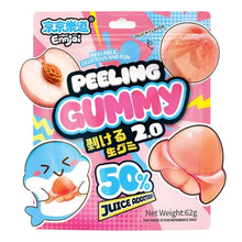 필링 젤리 복숭아맛 Gummies Pelables Saveur Pêche 62G [Ennjoi]