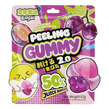 필링 젤리 포도맛 Gummies Pelables Saveur Raisin 62G [Ennjoi]
