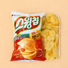 스윙칩 Hot 볶음고추장맛 Swing Chip Saveur de Pate de Piment Rouge Sauté (Piquant) 60G [Orion]