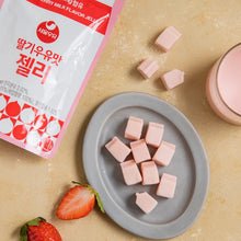 딸기우유맛 젤리 Jelly Saveur Lait à La Fraise 45G [Seoul Milk]