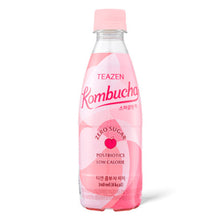 콤부차 스파클링 복숭아 Kombucha Peach Sparkling Boisson Pétillante de Kombucha Pêche 340ML [Teazen] DLC 02.09.2024