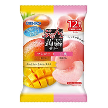 곤약젤리(망고복숭아맛) Konnyaku Jelly Pouch Mango&Peach 240G (20G*12P) [Orihiro] DDM 30.04.2026
