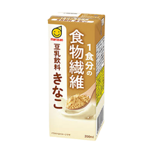 Brique de boisson au soja Marusan au kinako 200 ml, emballage du produit