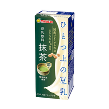 Brique de boisson au soja Marusan au matcha 200 ml,  emballage du produit