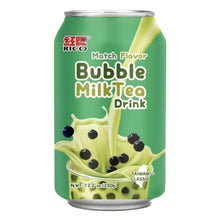 마차 맛 버블 밀크티 Bubblle Milk Tea au Matcha 340ML [Rico] DDM 20.06.2026
