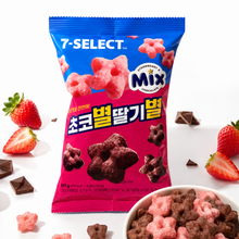 Mélange étoiles au chocolat et à la fraise 60g [Seven Eleven]