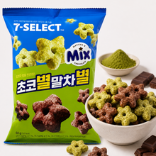 Mélange étoiles au chocolat et au matcha 60g [Seven Eleven]