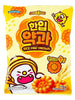 Sachet de Mini Yakgwa au riz (Rice Mini Yakgwa) 110g Sweet Monster - gâteaux coréens traditionnels, emballage individuel face avant