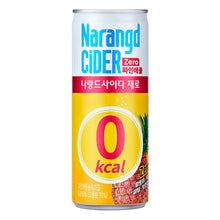 나랑드 사이다 제로 파인애플 캔 Narangd Cider Zéro Ananas Canette 245ML [Donga-Otsuka]