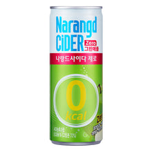 나랑드 사이다 제로 그린애플 캔 Narangd Cider Zéro Pomme Vert Canette 245ML [Donga-Otsuka]