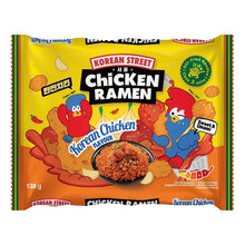 Paquet de nouilles instantanées Korean Street Korean Chicken Flavour 138 g, ramen coréen saveur poulet douce, salée et umami.