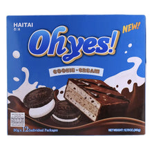 Oh Yes Gâteau Cookie et Crème 12Pcs 360G [Haitai] DDM 08.10.2025