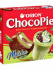 오리온 마차와 단팥 파이 Orion Chocopie Matcha & Haricots Rouges 12P 360G [Orion]
