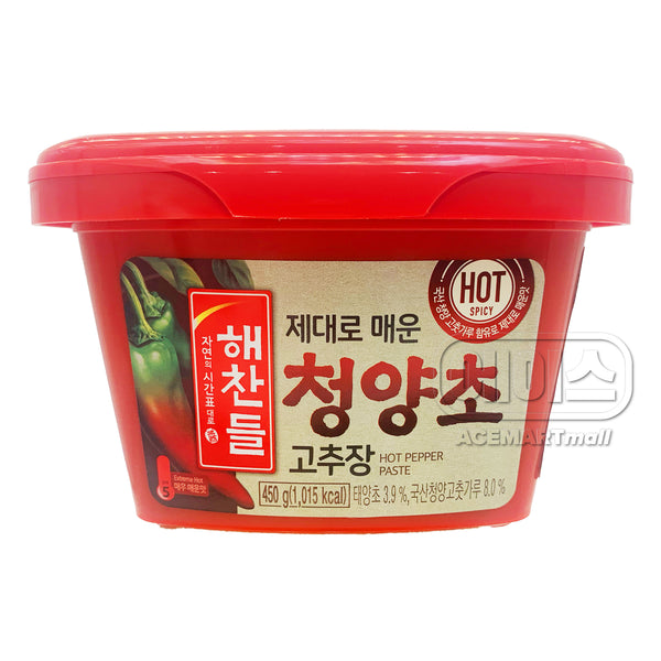 Pâte de Piment Rouge Très Épicée Cheongyangcho Gochujang 450G [Haechandle]–  ACEMARTmall PARIS