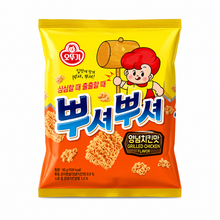 뿌셔뿌셔 양념치킨 맛 Ppusyeoppusyeo Snack Saveur de Poulet Frit à la Sauce 90G [Ottogi]
