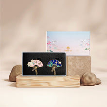 서울 남산 부채 마그네틱 세트 Set d’aimant Souvenir en Forme d’Éventail Namsan Séoul [KIM'SMI]