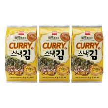 Snack d'Algues Grillées Saveur Curry (4g*3) [wang korea]