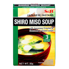 흰 된장 미소국 Soupe miso blanche instantanée 30G [S&B] DDM 23.01.2027