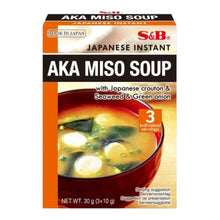 붉은 된장 미소국 Soupe miso rouge instantanée 30G [S&B] DDM 08.12.2026