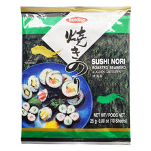 Sushi Nori Roasted Seaweed Algues Grillées 10 Feuilles 25G [Sukina] DDM 14.04.2026
