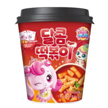 Teenieping Tteokbokki Saveur Douce en Bol 115g – gobelet de tteokbokki coréen prêt à déguster avec personnage Teenieping.