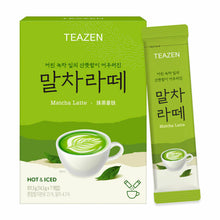 말차라떼 Thé Vert au Lait en Poudre (14.5Gx7) 101.5G [Teazen] DDM 03.04.2027