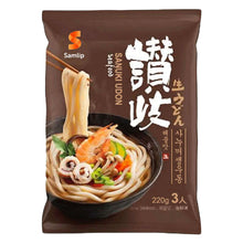 사누끼 생우동 해물맛 Sanuki Fresh Udon Saveur de Fruits de Mer Plat Instantané 642G (214G*3) [Samlip]