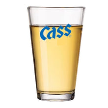 카스 맥주잔 un verre à bière Cass