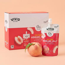 Vivid Kitchen DONGWON gelée de konjac pêche sans sucre 150 g, boîte de 10 sachets