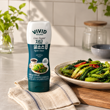 Sauce d’huître coréenne Vivid Kitchen Low Sugar 340g, sauce asiatique allégée en sucre pour légumes sautés et cuisine coréenne