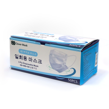 3중 구조 마스크 50개입 3 Types de Filtres Masques Jetables 50P [Clover Mask]